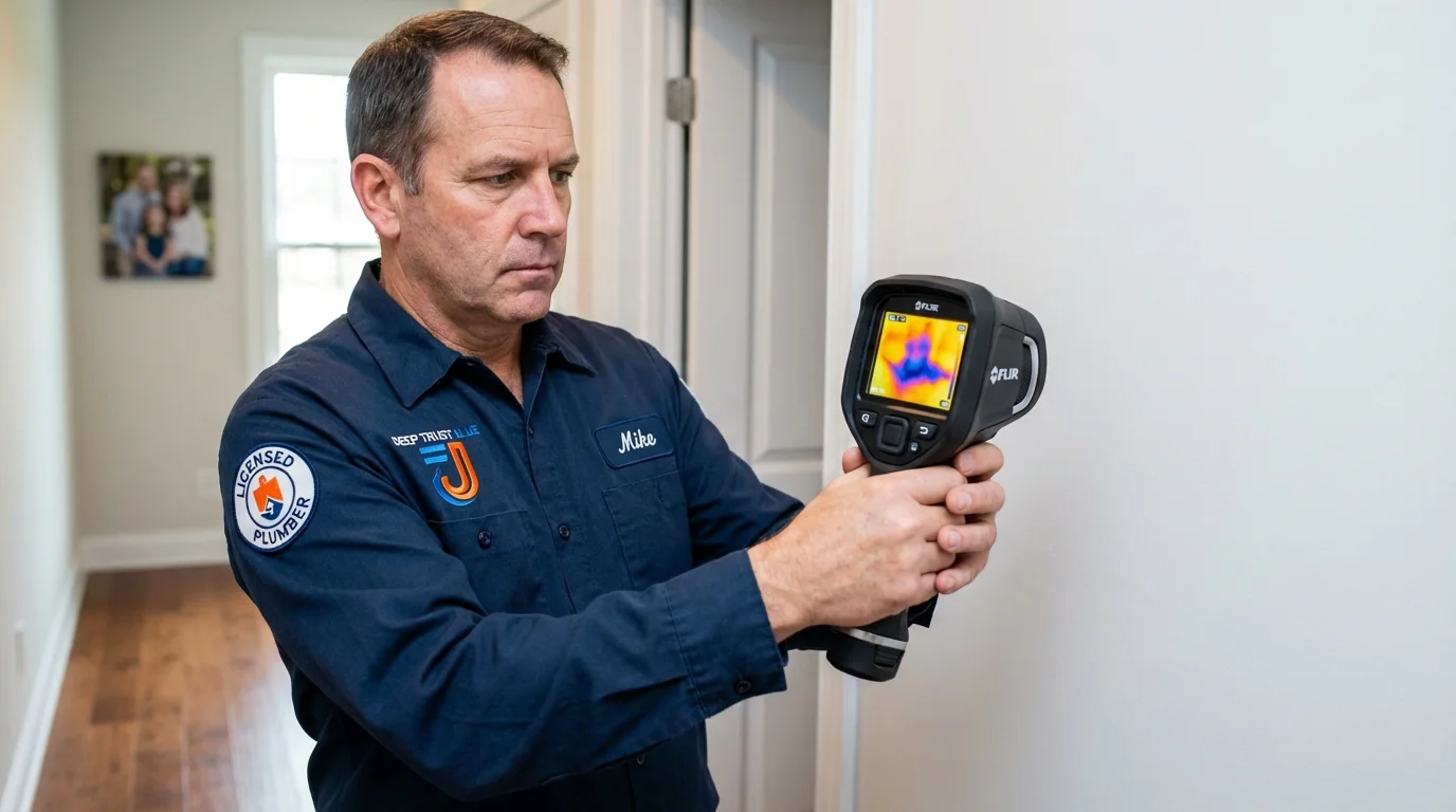 Thermal imaging leak detection by Johns Plumbing LLC in Buffalo